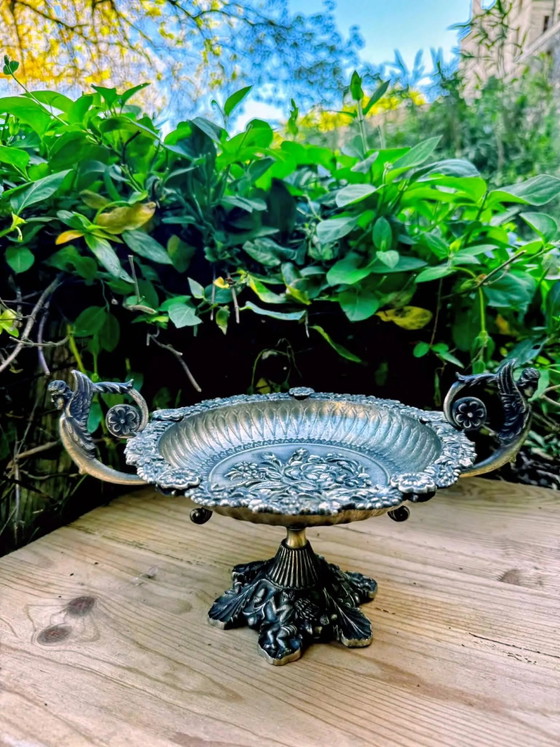 Silver centrepiece from the Art Nouveau period. – Crockery, Metal (photo 15 of 15)