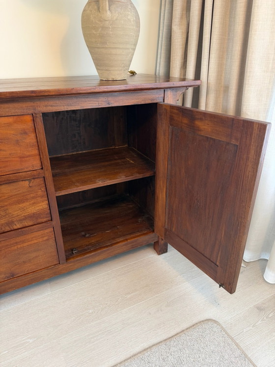 Teak Sideboard / Buffetschrank / Beistelltisch / Landhausstil – Holz (photo 5 of 6)