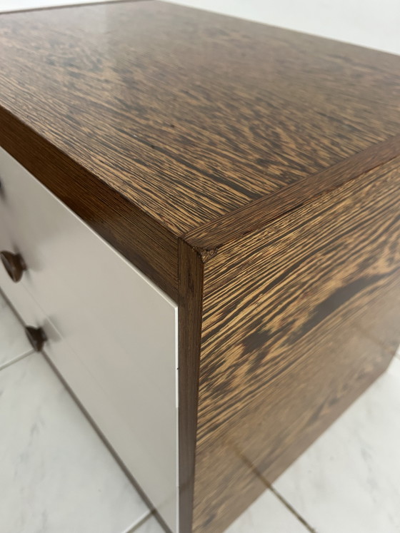 Image 1 of Set vintage nachtkastjes wenge hout