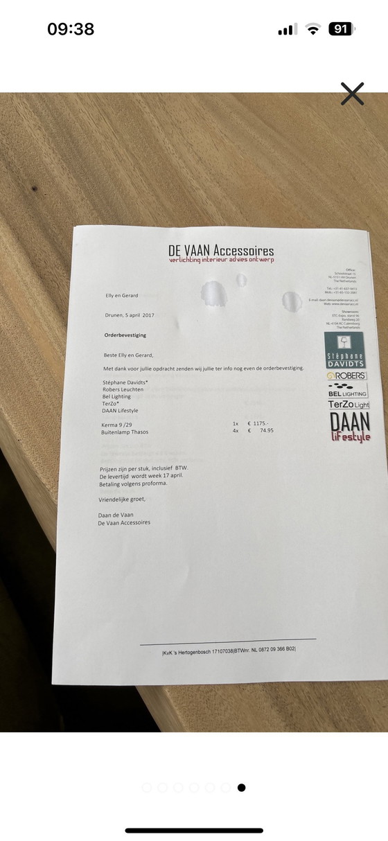 Image 1 of Pendant lamp Stéphane Davidts