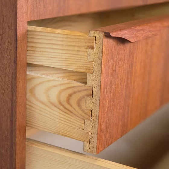 Vintage Teak Danish Chest of Drawers 1960s, Scandinavian 4 Drawers, Wood, Brown (photo 11 of 21)