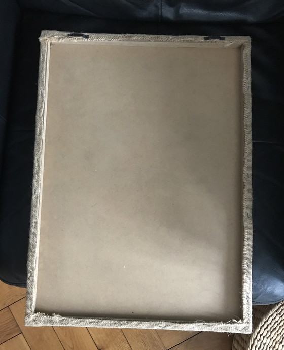 Image 1 of Decorative Message Board on Jute Canvas