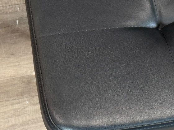 Satelliet Gerlin - Black Tufted - Set of 6 | Skai, Dining chairs, Metal, Vintage (photo 10 of 14)