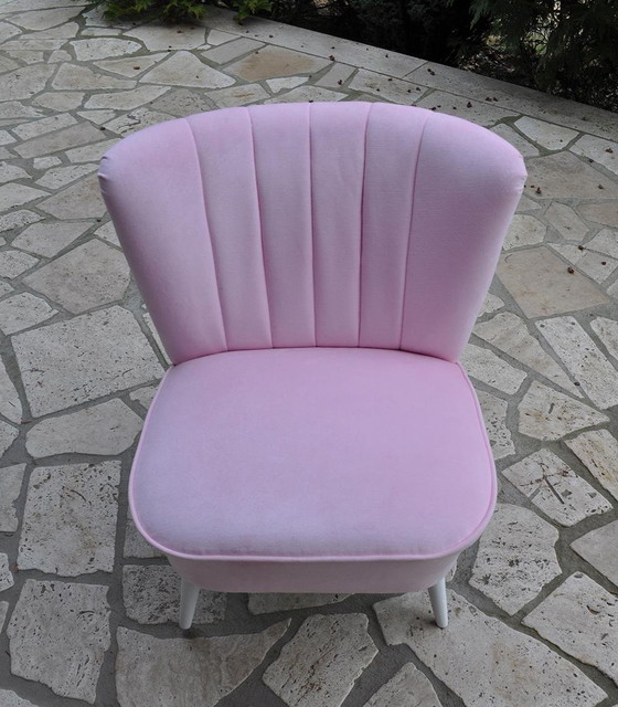 Mid-Century Red Cocktail Armchair, 1950s – Mid Century Modern (photo 2 of 6)