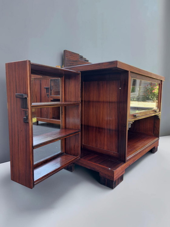 Credenza scolastica di Amsterdam, mobile Art Déco – Credenze, Wood, Glass (photo 9 of 11)