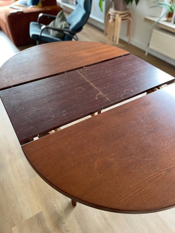 Mid Century Esstisch - ausziehbar – Esstische, Holz (photo 3 of 9)