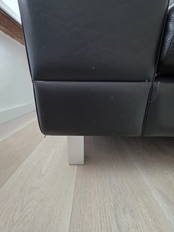 Image 1 of Leolux 3-Sitzer-Sofa plus Lederkissen