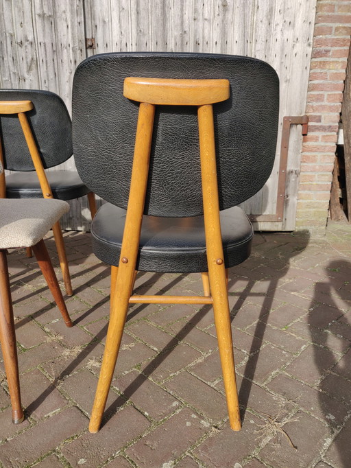 Sedie da pranzo vintage, set di 3