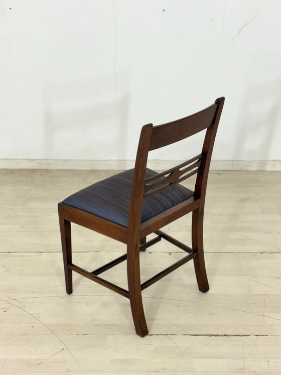 Set di 4 bellissime sedie da pranzo di design inglese | Sedia da scrivania | Sedia in mogano | Sedia vintage (photo 5 of 9)