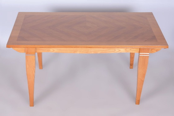Restored Art Deco Folding Table, by J. Leleu, Oak, Spruce, France, 1920s – Dining tables, Metal, Wood (photo 4 of 18)