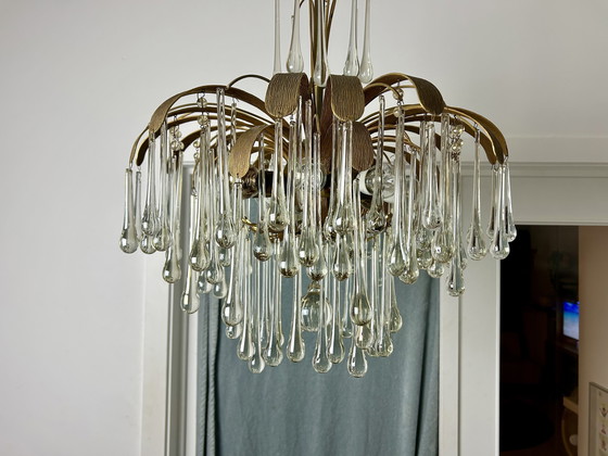 Image 1 of Vintage Palwa teardrop chandelier