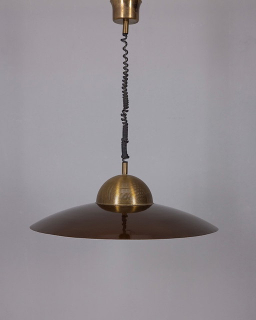 Lustre roulant en métal, design italien vintage des années 70