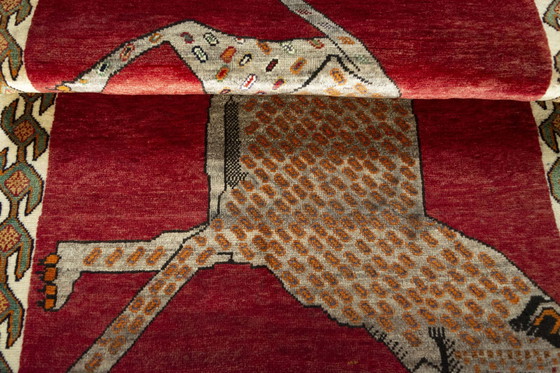 Image 1 of Handgeknüpfter Gabbeh - Nomaden-Teppich - 155 x 100 cm - Tiger