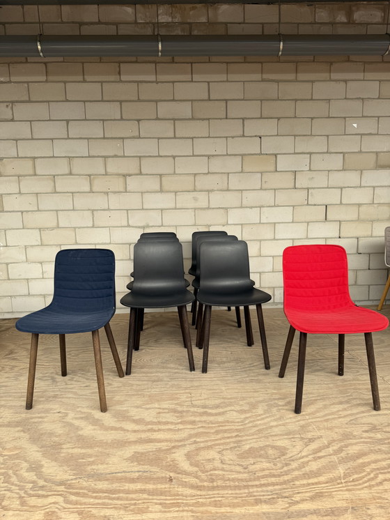 Image 1 of 8x Vitra Hal con manta en rojo o azul