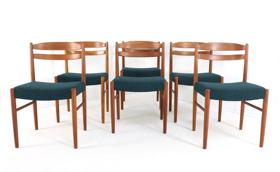 Image 1 of Ensemble de 6 chaises vintage Carl Ekström pour Albin Johansson