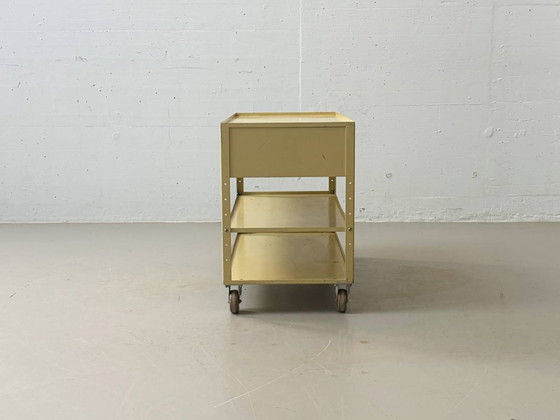 Image 1 of Industrial metal trolley/rolling chest, 1970s