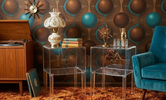 Image 1 of Tables d'appoint Kartell Small Ghost Buster - lot de 2 - transparentes