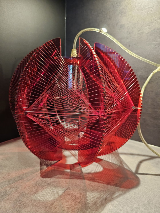 Image 1 of Paul secon? Futuristic space-age pendant lamp made of plexiglass and nylon thread