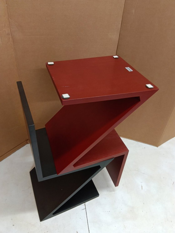 Image 1 of Sedia ALIVAR MVSEVM 514 ZIG ZAG (NUOVA, MAI USATA) Rosso Bordeaux o Nero