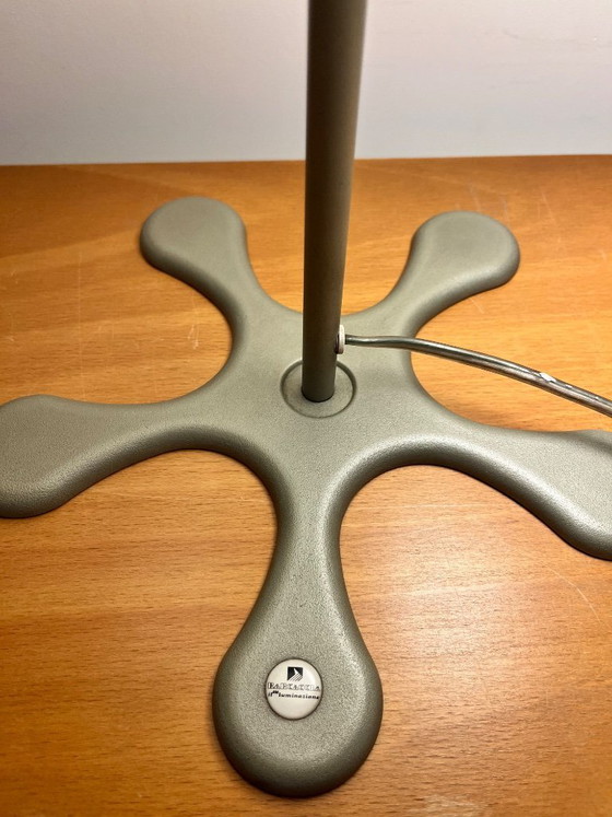 Image 1 of "Coco" table lamp designed by Aldo Cibic, produced by Foscarini - Grey metal & opaline glass