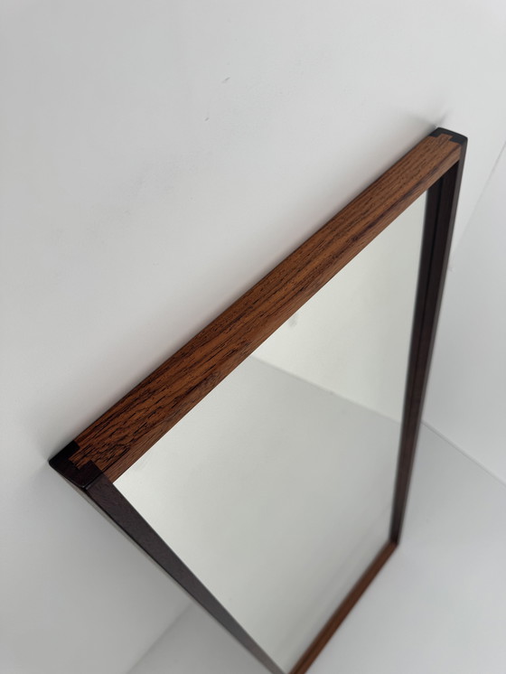 Image 1 of Aksel Kjersgaard Model 145 Palissanderhouten spiegel – Deense elegantie uit het midden van de eeuw