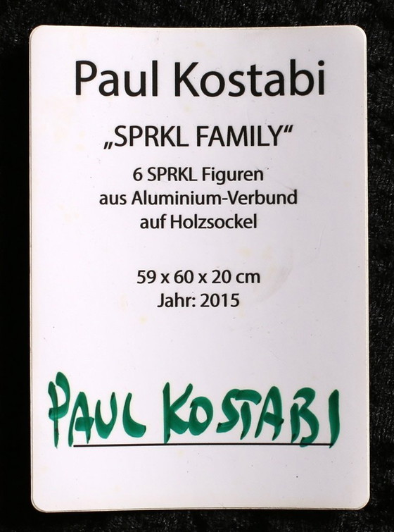 Image 1 of Kostabi, Paul - SPRKL Famliy - Pop-Art-Sculptur/Aluminium - Handsigned Artwork
