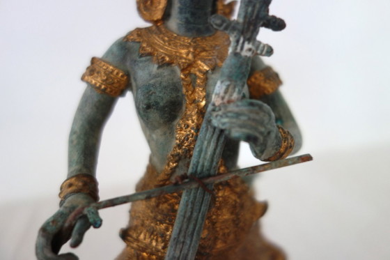Statua in bronzo musicista divinità thailandese – Sculture (photo 9 of 13)