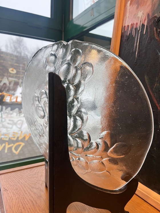 Image 1 of Grande piatto di vetro di Ann Wärff per Kosta Boda