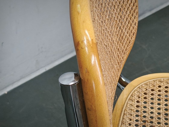 Italian Cesca B32 Style Cane And Chrome Cantilever Chair, 1970s – Dining chairs (photo 9 of 12)