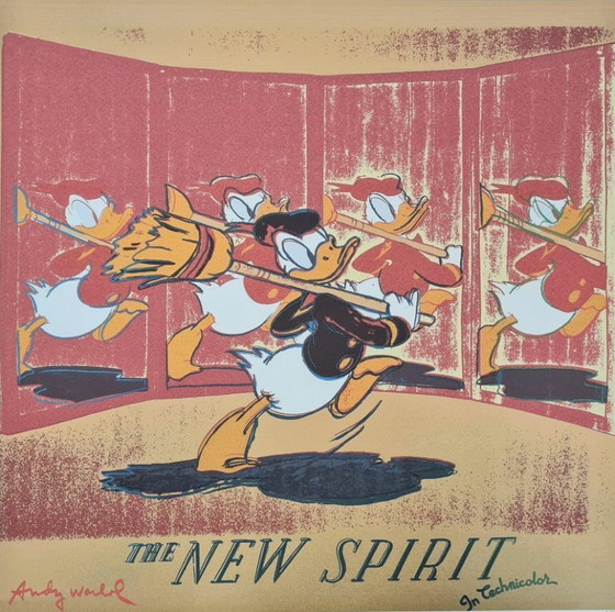 Image 1 of D'après Andy Warhol, Donald Duck, années 1980, lithographie