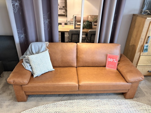 Canapé 3 places Crosta Cuir Cognac – banken, Leather