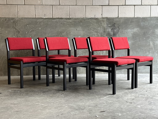 Set van 6 vintage stoelen - Cees Braakman Pastoe ’60