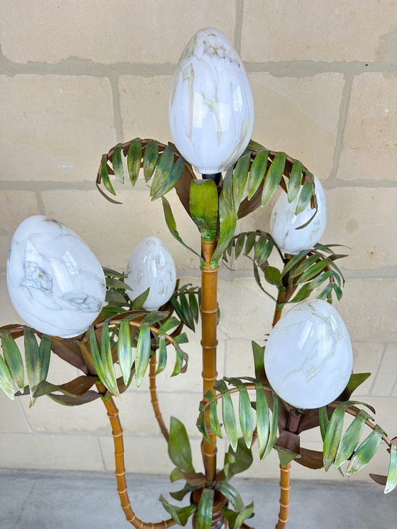 Image 1 of Vintage palm tree floor lamp