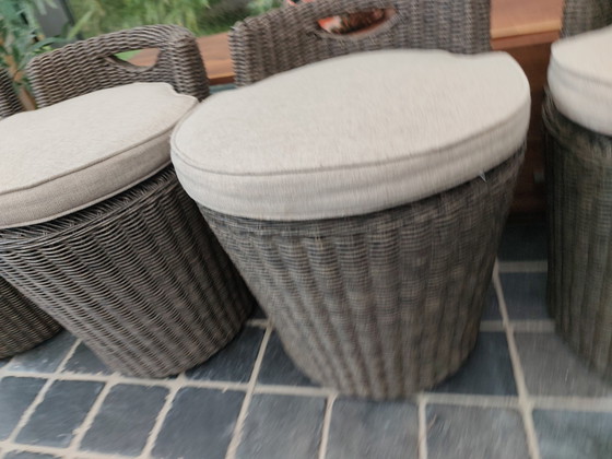 Image 1 of Set mit 4 Garten-Impressionen-Stühlen