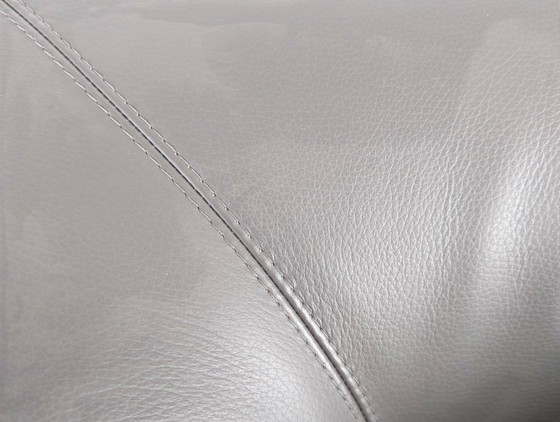 Image 1 of 2 sillones originales COR Mell, de piel, gris antracita, diseño lounge.