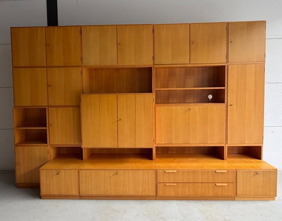 XXL vintage modular GE-EL Wall cabinet (straight), Wood, Brown (photo 2 of 23)