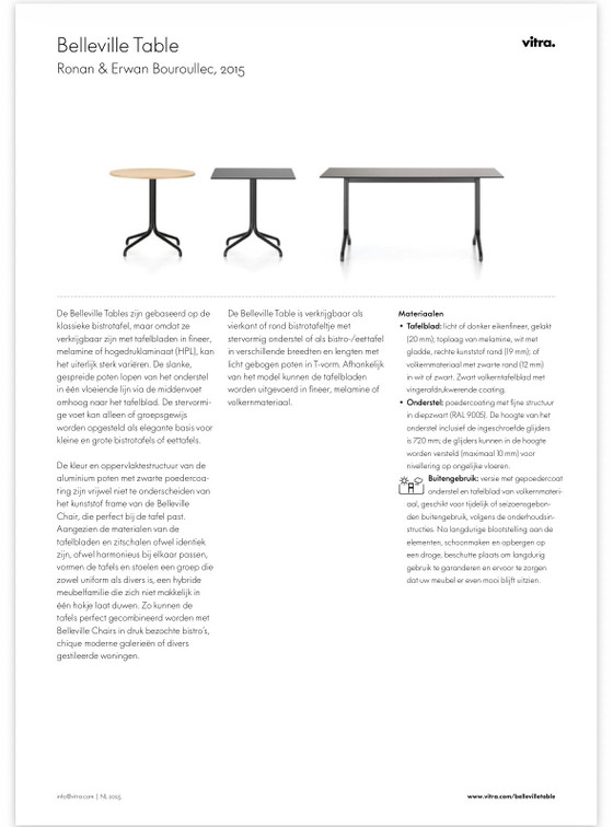 Vitra Belleville Bistro Table Base - Bouroullec - Original (Max 23 Pieces) – Dining tables, Aluminium (photo 4 of 5)