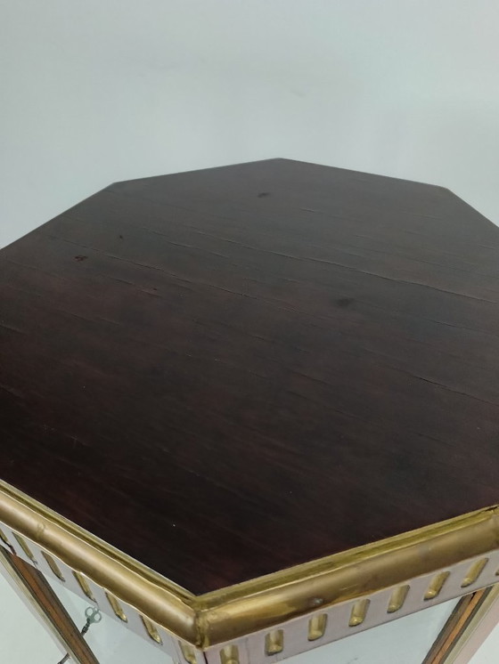 Image 1 of Octagonal Display Cabinet 19 century