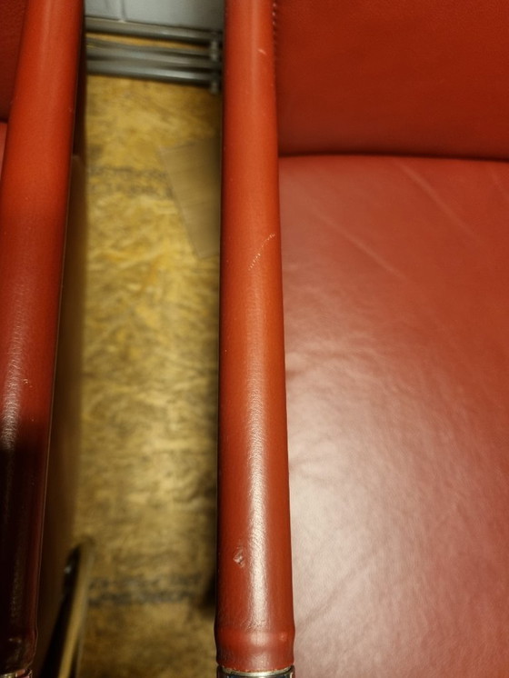 Image 1 of 2x Designer-Sessel Leder/Chrom