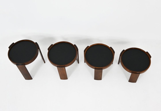 Image 1 of Mesas nido modelo 780 de Gianfranco Frattini para Cassina, década de 1960, juego de 4