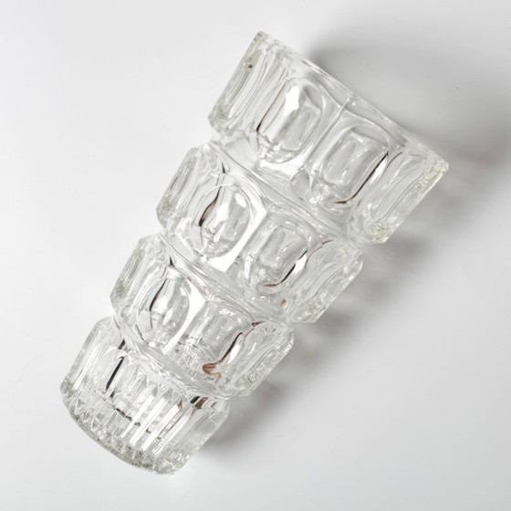 Art Deco vaas met duizend ogen van glas, ontworpen door Josef Hoffmann / Moser / Tsjechië / jaren 1930 (photo 10 of 12)