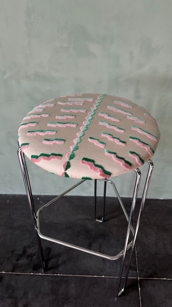 Image 1 of Suite of 4 70s bar stools