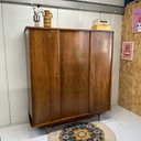 Kledingkast vintage Deens sixties hang leg demontabel