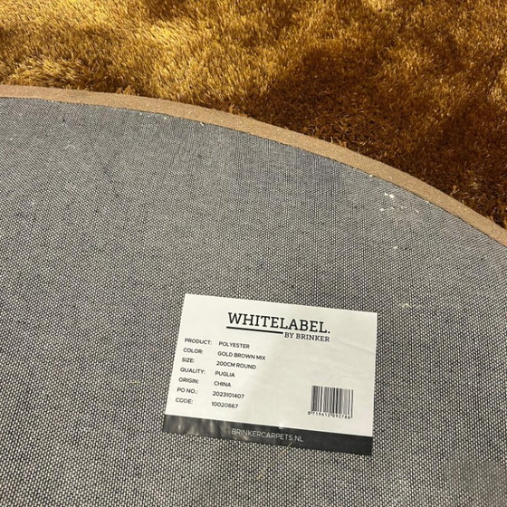 Image 1 of Brinker Carpets Puglia Gold Brown Mix Rug - 200x200cm