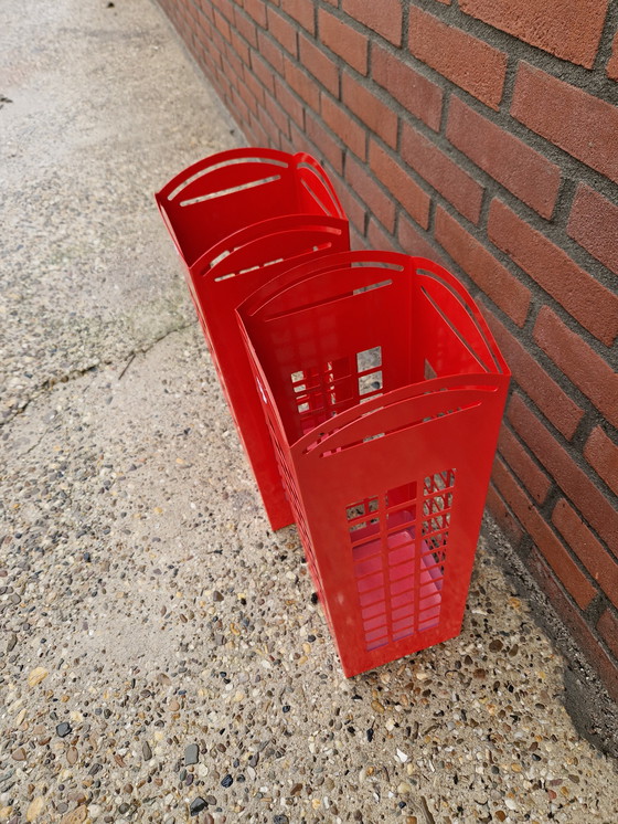 Image 1 of Metalen paraplubak rood