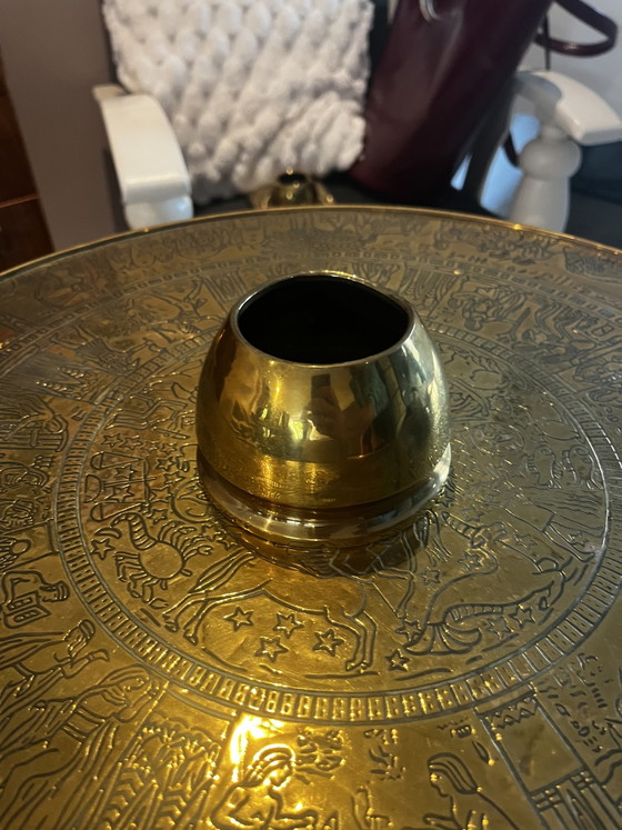 Tavolo da Fumatore Vintage Legno/Ottone – Tavolini, Wood, Brass (photo 8 of 13)