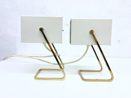 Image 1 of 2 Kaiser Leuchten Cube Lamps Minimalist Table Lamps 60s Design