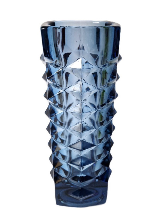 Image 1 of Sklo - "Hobnail" vaas van Jiří Zejmon - Rudolfova Hut