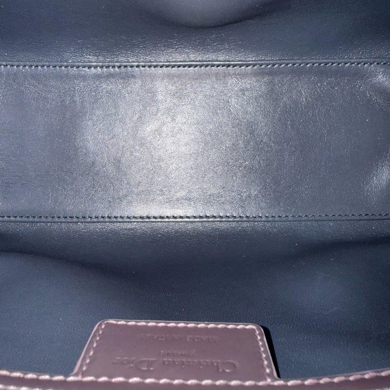 Image 1 of DIOR LADY MEDIUM - MICRO-CANNAGE METALLIC ROZE ZILVEREN BESLAG