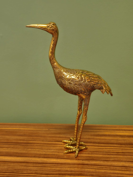 Image 1 of Set Messing Kranich Kranich Vögel